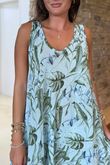 Made in Italy Tiki Pure Cotton Midi Dress Powder /32 =